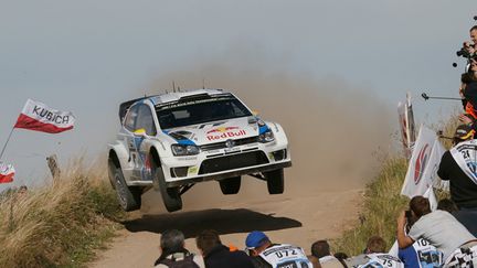 Andreas Mikkelsen (Volkwagen Polo-R WRC) en pleine ascension au rallye de Pologne (BILDAGENTUR KR?LING / BILDAGENTUR KR?LING)