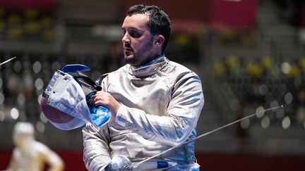 L'escrimeur français Maxime Valet, pendant les Jeux paralympiques de Tokyo, le 25 août 2021. (YONATHAN KELLERMAN)