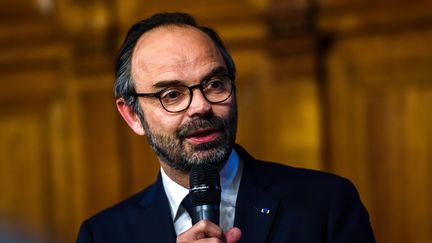 Le Premier ministre Edouard Philippe lors d'un discours à Tourcoing (Nord), le 22 février 2018. (PHILIPPE HUGUEN / AFP)