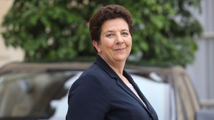 Frédérique Vidal,&nbsp;ministre de l'Enseignement supérieur, quitte l'Elysée, le 12 juin 2018, à Paris. (LUDOVIC MARIN / AFP)