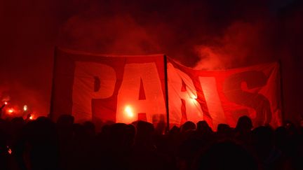 Les supporters parisiens en marge de la rencontre contre le Real Madrid, le 6 mars 2018. (ALPHACIT NEWIM / CROWDSPARK)