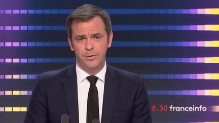 Olivier Véran, ministre des Solidarités et de la Santé, était mercredi 16 mars l’invité du 8h30 franceinfo.&nbsp; (FRANCEINFO / RADIOFRANCE)