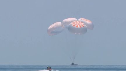 Après des mois passés à bord de la station spatiale internationale, l'astronaute français Thomas Pesquet s'apprête à faire son retour sur la Terre ferme.&nbsp; (CAPTURE ECRAN FRANCE 2)