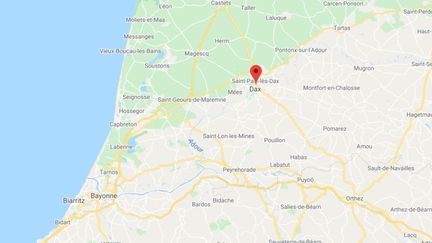 La commune de Dax dans les Landes.&nbsp; (GOOGLE MAPS / FRANCETV INFO)