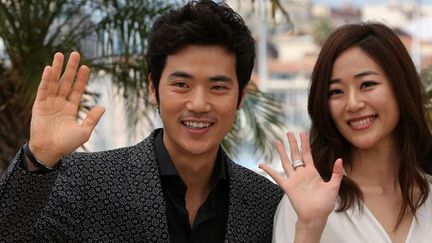 Kim Kang-woo et Kim Hyo-jin, les acteurs de &quot;L&#039;ivresse de l&#039;argent&quot;
 (AFP)