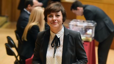 Carole Delga le 4 janvier 2016 à Toulouse (Haute-Garonne).&nbsp; (ERIC CABANIS / AFP)