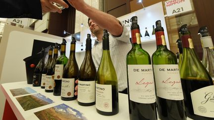 La "VinExpo" s'est tenue le 2 novembre 2014 &agrave; Tokyo (Japon). (TOSHIFUMI KITAMURA / AFP)