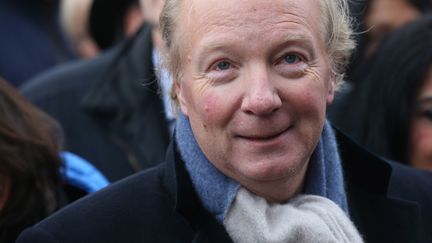 Brice Hortefeux manifeste contre le mariage pour tous,&nbsp;&agrave; Paris, le 13 janvier 2013. (THOMAS SAMSON / AFP)