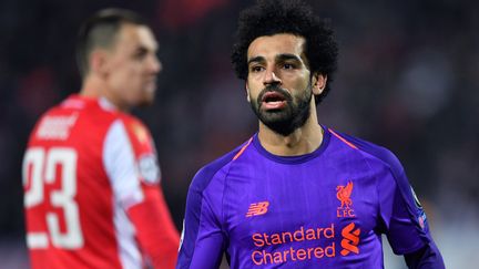 Mohamed Salah et les Reds battus à Belgrade (ANDREJ ISAKOVIC / AFP)