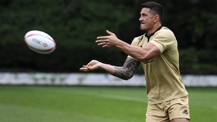 Le All Black Sonny Bill Williams à l'entraînement avec le Seven (ISAAC LAWRENCE / AFP)