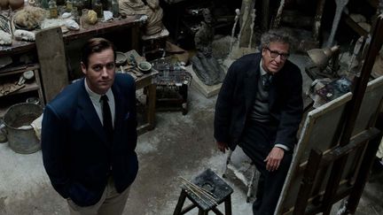 Armie Hammer et Geoffrey Rush dans "Alberto Giacometti, The Final Portrait" 
 (Bodega Films)