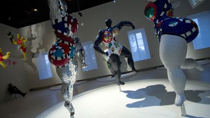 L'exposition Niki De Saint Phalle au Grand Palais, &agrave; Paris, le 17 septembre 2014.&nbsp; (LIONEL BONAVENTURE / AFP)