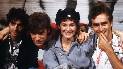 Téléphone en 1984 : Louis, Jean-Louis, Corine et Richard.
 (Ginies / Sipa)