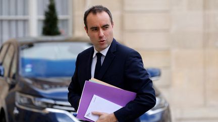 Sébastien Lecornu, ministre des Armées, le 27 mars 2023. (LUDOVIC MARIN / AFP)