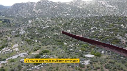 Vue sur la fin du mur vers San Diego (Etats-Unis)