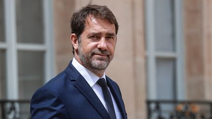 Christophe Castaner le 10 juin 2020 à la sortie de l'Élysée, quand il était encore ministre de l'Intérieur. (LUDOVIC MARIN / AFP)