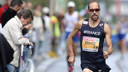  (Le marcheur Yohann Diniz a remporté ce vendredi le 50 km en trois heures 32 minutes et 33 secondes établissant un nouveau record. © MaxPPP)