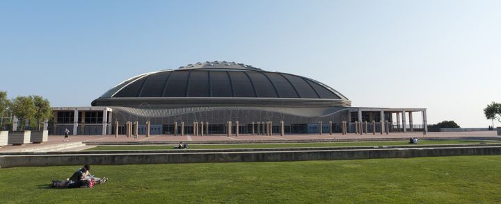 Le Palau Sant Jordi, stade olympique de Barcelone, signé Arata Isozaki.
 (PITAMITZ Sergio / hemis.fr / Hemis)