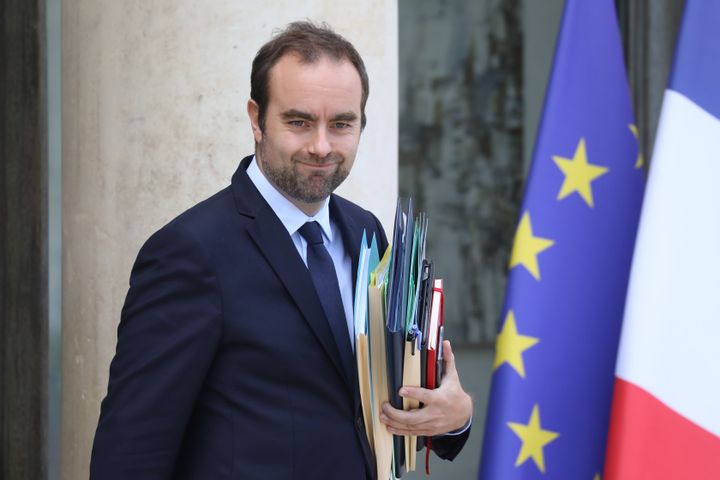 Sébastien Lecornu, ministre chargé des Collectivités territoriales à l'Elysée, le 2 octobre 2019.&nbsp; (LUDOVIC MARIN / AFP)