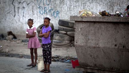 Le Premier ministre ha&iuml;tien a d&eacute;cr&eacute;t&eacute; que 2012 serait "l'ann&eacute;e de la reconstruction", dans l'espoir de d&eacute;gager les 5 millions de m3 de d&eacute;bris qui encombrent encore les rues de la capitale. (RAMON ESPINOSA / AP / SIPA)