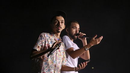 Bigflo et Oli en 2019 lors d'un concert à Toulouse. (FR?D?RIC SCHEIBER / HANS LUCAS)