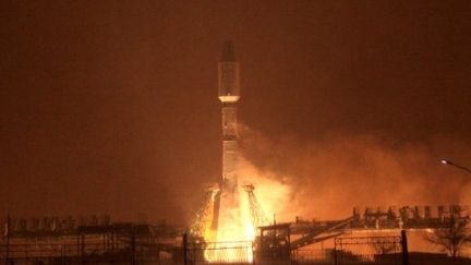 Lancement d’une fusée Soyouz du cosmodrome de Baïkonour, le 29 décembre 2011. (STR/AFP)