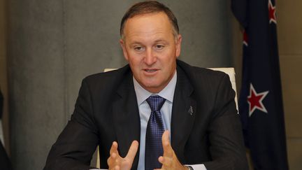 L'ancien Premier ministre néo-zélandais John Key, à Sydney (Australie), le 7 février 2014. (ROB GRIFFITH / AFP)