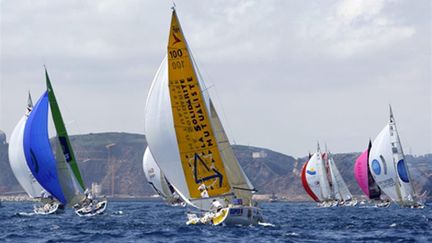 La flotte de la Solitaire du Figaro (MARMARA/COURCOUX / AFP)