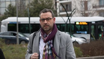 The mayor of Grigny Philippe Rio during a visit by Emmanuel Macron to Evry-Courcouronnes, February 4, 2019. (JPNVHB / MAXPPP)