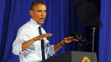 Le pr&eacute;sident am&eacute;ricain, Barack Obama, le 25 octobre 2013 &agrave; New York (Etats-Unis). (DENNIS VEN TINE / GEISLER FOTOPRESS / AFP)