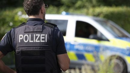 Un policier allemand à Cologne (Allemagne), le 29 août 2024. (MALTE OSSOWSKI / SVEN SIMON / AFP)