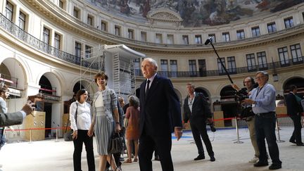 François Pinault lors de la présentation du projet en 2017.&nbsp; (PATRICK KOVARIK / AFP)