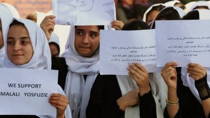 Manifestation de soutien à Malala à Herat en Afghanistan (AFP)