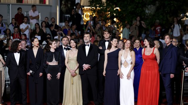 Director Nanni Moretti and the film crew 