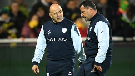 Laurent Travers (gauche) et Laurent Labit (droite) voient leur duo d'entraîneur se terminer après treize ans de collaboration. (XAVIER LEOTY / AFP)