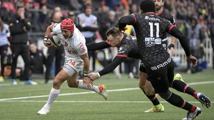 Cheslin Kolbe (Toulon) le 2 avril 2022, à Lyon. (MAXIME JEGAT / MAXPPP PHOTOPQR/LE PROGRES/MAXPPP)