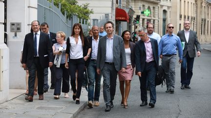 Les membres du Parti socialiste se sont réunis samedi 8 juillet en conseil national pour désigner une nouvelle direction, collégiale. Elle remplacera le Premier secrétaire, Jean-Christophe Cambadélis, qui a démissionné après les élections législatives. (OLIVIER LEJEUNE / MAXPPP)