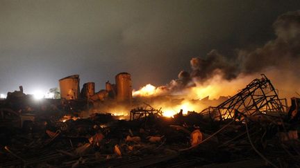 C'est dans la soir&eacute;e du mercredi 17 avril, peu avant 20h, que les 2 500 habitants de cette commune situ&eacute;e pr&egrave;s de Waco ont entendu une violente d&eacute;flagration. (MIKE STONE / REUTERS)