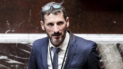 Matthieu Orphelin, le député du Maine-et-Loire, le 24 octobre 2017 à l'Assemblée nationale. (VINCENT ISORE / MAXPPP)