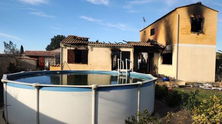 La maison de Garons (Gard) o&ugrave; s'est d&eacute;roul&eacute; un drame familial, le 21 janvier 2013. (PASCAL GUYOT / AFP)