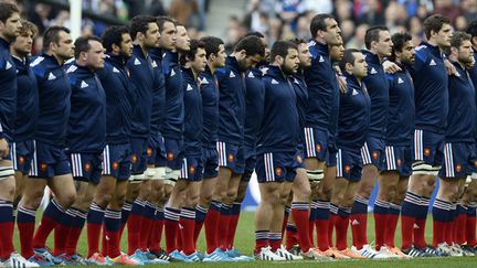 Le XV de France qui a perdu face à l'Irlande le samedi 15 mars au Stade de France (FRANCK FIFE / AFP)