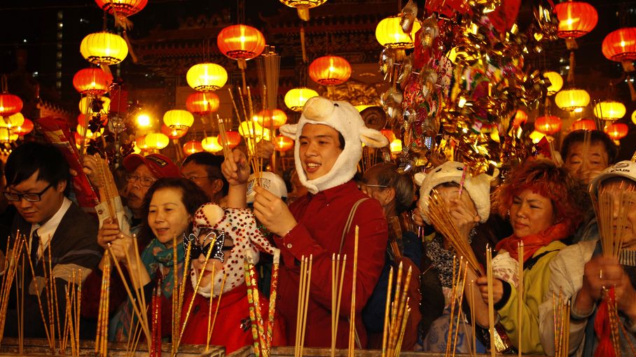 Nouvel An chinois l année de la chèvre