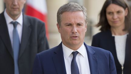 Nicolas Dupont-Aignan le 25 juin 2016&nbsp; (GEOFFROY VAN DER HASSELT / AFP)