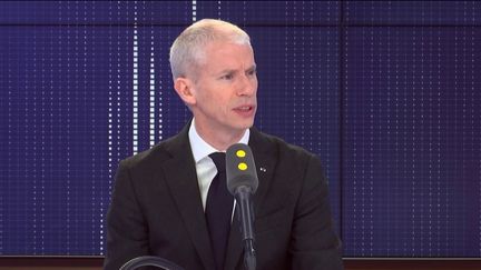 Franck Riester invité de franceinfo le 28 février 2020 (FRANCEINFO / RADIO FRANCE)