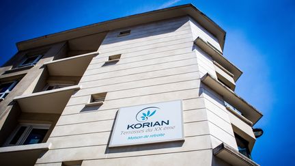 Un Ehpad du groupe Korian, le 27 mai 2020, à Paris. (AMAURY CORNU / HANS LUCAS / AFP)