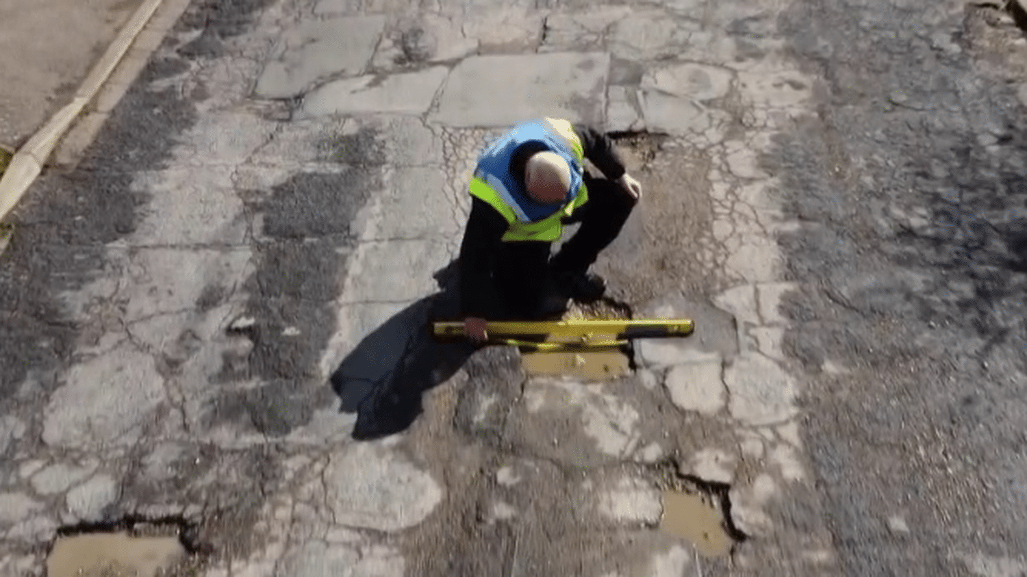 One man's fight against the poor state of Britain's roads