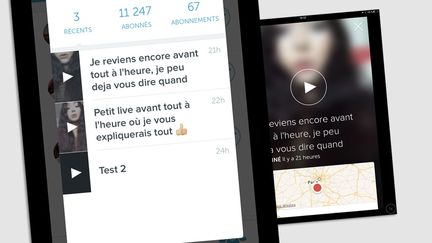 &nbsp; (Capture d''écran du compte Periscope de la jeune femme.)