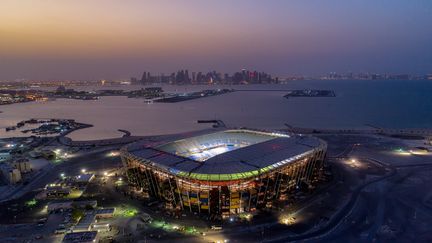 Le stade 974 au sud-est de Doha, qui accueillera le match de l'équipe de France contre le Danemark, le 26 novembre 2022. (Comité suprême de la Coupe du monde)