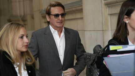 Benoît Magimel à son arrivée au tribunal
 (THOMAS SAMSON / AFP)