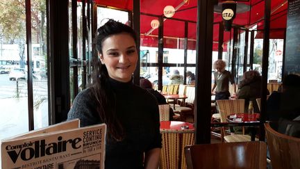 Sonia, l'une des trois victimes du comptoir Voltaire à Paris où un kamikaze s'est fait exploser le 13 novembre 2015.&nbsp; (Jérôme Jadot / RADIO FRANCE)